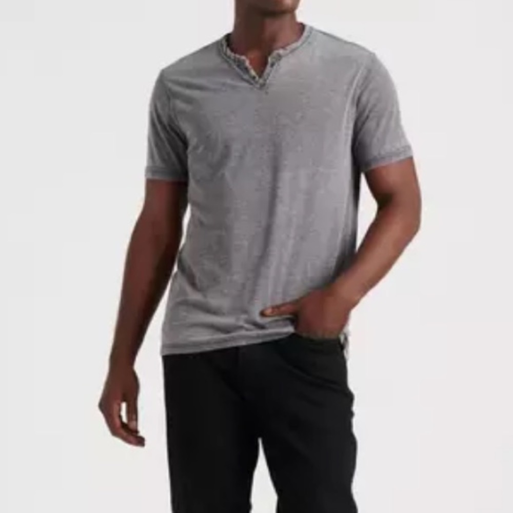 Lucky Brand Burnout Notch Tee